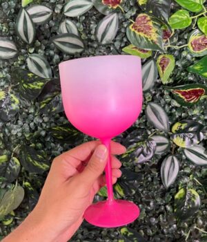 TAÇA DE GIN DEGRADÊ ROSA