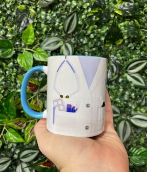 CANECA ALÇA E INTERIOR AZUL CLARO MEDICINA