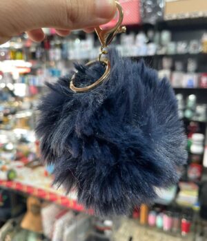 CHAVEIRO POMPOM AZUL ESCURO