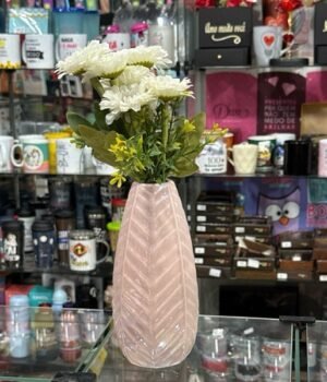 VASO COM FLORES BRANCO