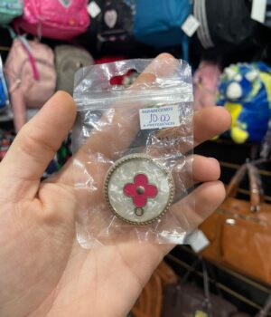POP SOCKET PEDRA BRANCA COM FLOR