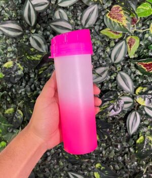 GARRAFA DE ACRÍLICO DEGRADÊ ROSA