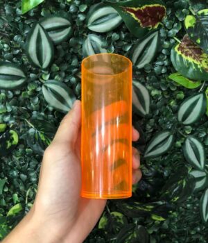 COPO LONG DRINK LARANJA TRANSPARENTE