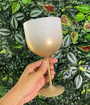 TAÇA DE GIN DEGRADÊ DOURADO