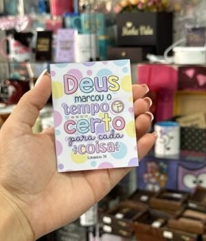 CARTÃO DEUS MARCOU UM TEMPO CERTO