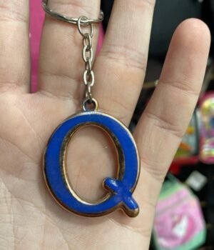 CHAVEIRO SIMPLES LETRA Q AZUL