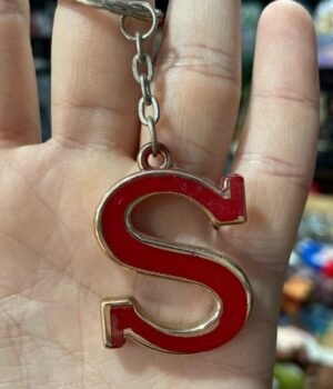 CHAVEIRO SIMPLES LETRA S VERMELHO