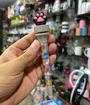 CANETA PATA GATINHO PRETA